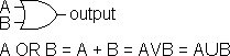 A OR B